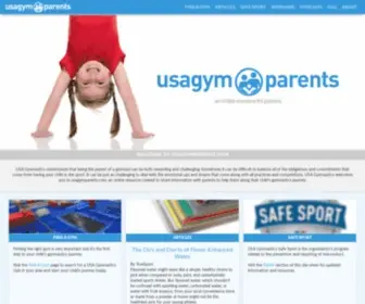 Usagymparents.com(Resources for parents provided by USA Gymnastics) Screenshot