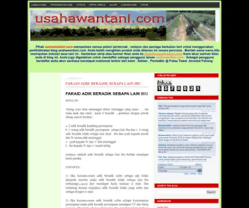 Usahawantani.com(Blog Usahawan Tani) Screenshot