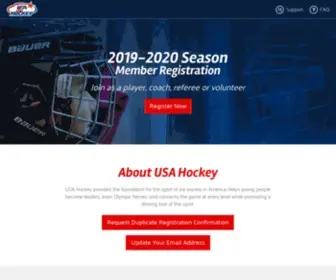 Usahockeyregistration.com(USA Hockey Member Registration) Screenshot
