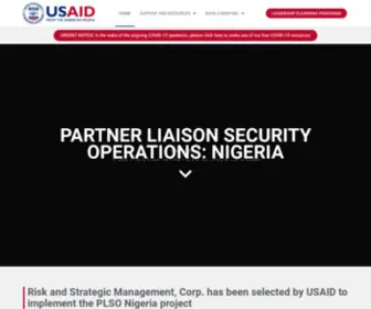 Usaidplsonigeria.us(PARTNER LIAISON SECURITY OPERATIONS) Screenshot