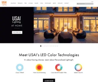 Usailighting.com(USAI develops innovative LED lighting products so lighting designers can have it all) Screenshot