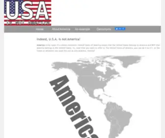 Usaisnotamerica.com(USA) Screenshot