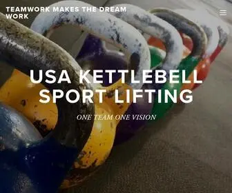 Usakettlebell.org(TEAMWORK MAKES THE DREAM WORK) Screenshot