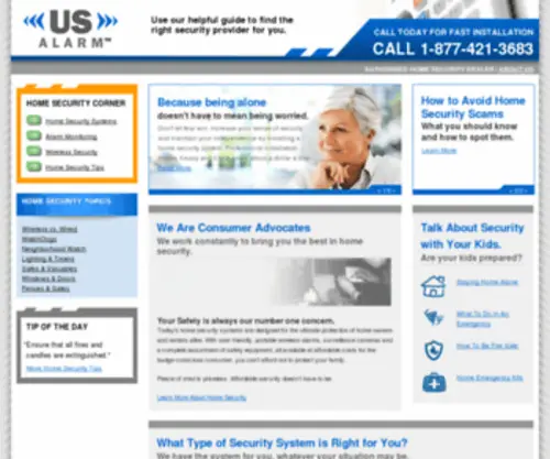 Usalarm.com(Usalarm) Screenshot