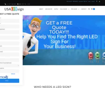 Usaledsign.com(No.1 USA made LED Signs & Outdoor Electronic signs) Screenshot