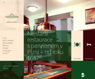 Usalzmannu.com(Nejstarší restaurace s penzionem v Plzni) Screenshot