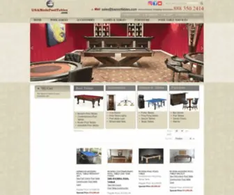 Usamadepooltables.com(POOL TABLES) Screenshot