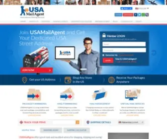 Usamailagent.com(International Mailing Services) Screenshot