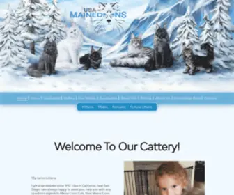 Usamainecoons.com(Maine Coons) Screenshot
