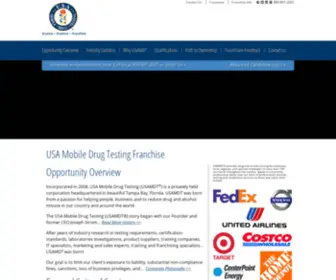 Usamdtfranchise.com(USA Mobile Drug Testing Franchise) Screenshot