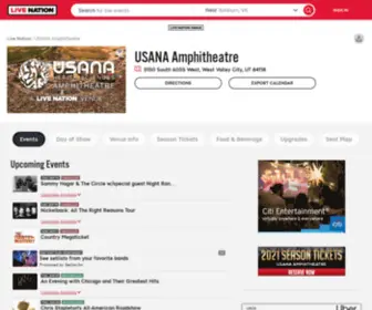 Usana-AMP.com(USANA Amphitheatreshow schedule & venue information) Screenshot