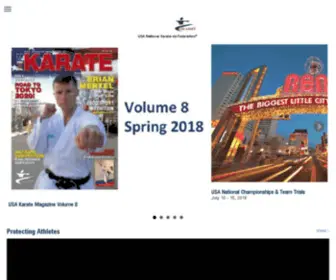 Usankf.org(USA Karate) Screenshot