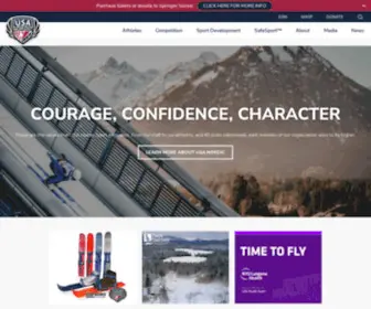 Usanordic.com(USA Ski Jumping) Screenshot