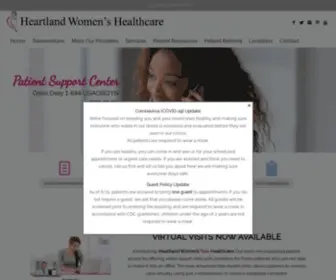 Usaobgyn.com(Heartland Women's Healthcare) Screenshot