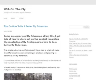 Usaonthefly.com(Fly fishing) Screenshot