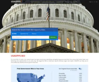 Usaopps.com(Government Bids in United States) Screenshot
