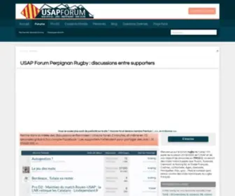 Usap-Forum.com(USAP Forum Perpignan Rugby) Screenshot
