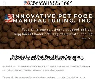 Usapetfoodmanufacturer.com(Innovative Pet Food Manufacturing) Screenshot