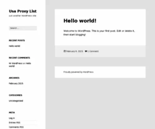 Usaproxylist.com(+ domainname +) Screenshot