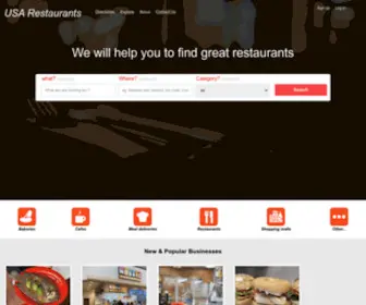 Usarestaurants.info(USA Restaurants) Screenshot
