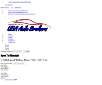 Usaridetoday.com(USA Auto Brokers) Screenshot