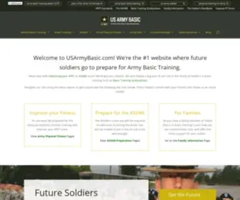 Usarmybasic.com(US Army Basic Training) Screenshot