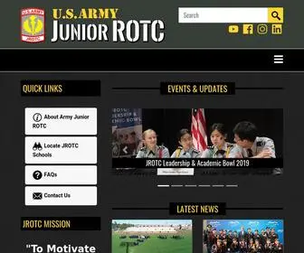 Usarmyjrotc.com(Official Website of the U.S) Screenshot