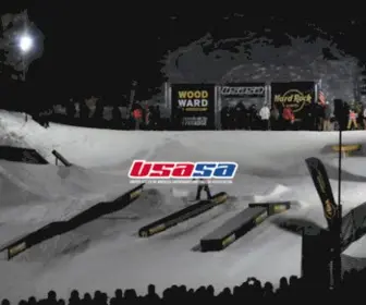 Usasa.org(United States of America Snowboard and Freeski Association) Screenshot