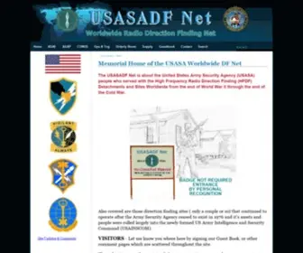 Usasadf.net(The USASADF Net is about the United States Army Security Agency (USASA)) Screenshot