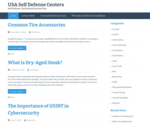 Usaselfdefensecenters.com(Security/Defense Reviews) Screenshot