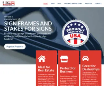 Usasignframeandstake.com(Superior Sign Holders) Screenshot