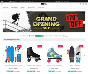 Usaskateshop.com(USA Skateshop) Screenshot