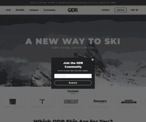 Usasleddogs.com(ODR Skis) Screenshot