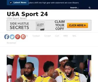 Usasport24.com(USA Sport 24) Screenshot