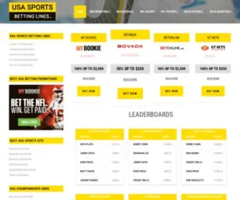 Usasportsbettinglines.com Screenshot