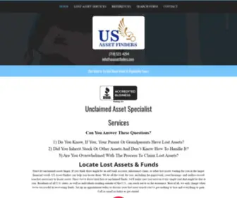 Usassetfinders.com(New York Unclaimed Assests) Screenshot