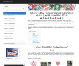 Usastampguide.com(Where To Buy Stamps) Screenshot