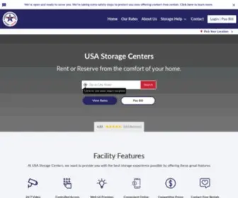 Usastoragecenters.com(Find Self Storage Unit Near You I) Screenshot