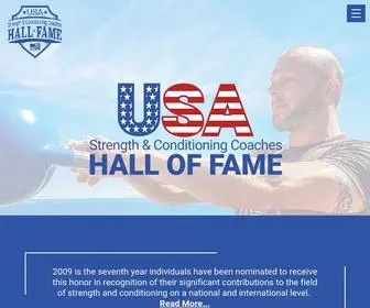 Usastrengthcoacheshf.com(USA Strength and Conditioning Coaches Hall of Fame) Screenshot