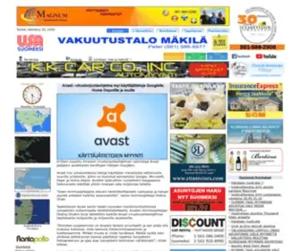 Usasuomeksi.com(Amerikansuomalainen uutissivusto) Screenshot