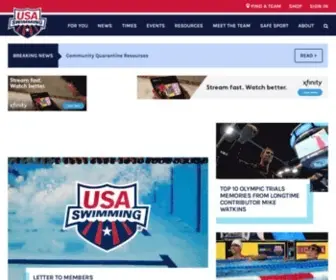 Usaswimming.org(USA Swimming) Screenshot