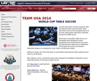 Usatablesoccer.org(USTSF) Screenshot