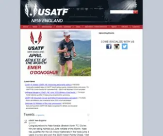 Usatfne.org(USA Track & Field New England) Screenshot