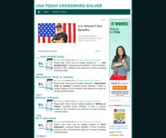 Usatodaycrossword.net(USA Today Crossword Solver) Screenshot