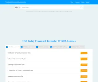 Usatodaycrosswordanswers.net(USA Today Crossword Answers) Screenshot