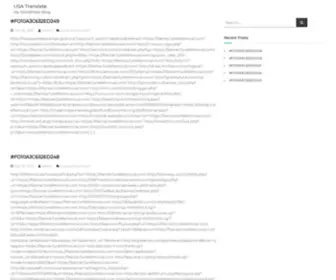 Usatranslate.xyz(My WordPress Blog) Screenshot