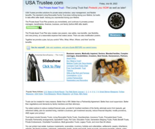 Usatrustee.com(USA Trustee) Screenshot