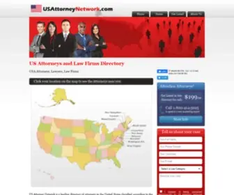 Usattorneynetwork.com(US Attorneys and Law Firms Directory) Screenshot