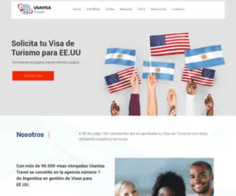 Usavisa.com.ar(Visa de Turismo y Negocios) Screenshot