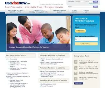 Usavisanow.com(Immigration Lawyer Services for Clients Nationwide) Screenshot